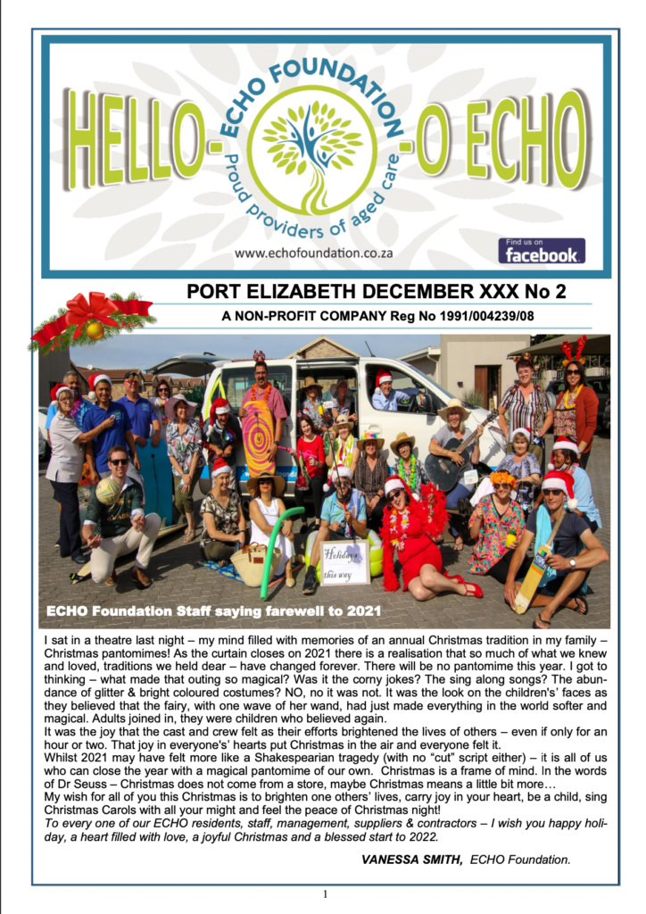Latest News | Newsletters Archive | ECHO Foundation