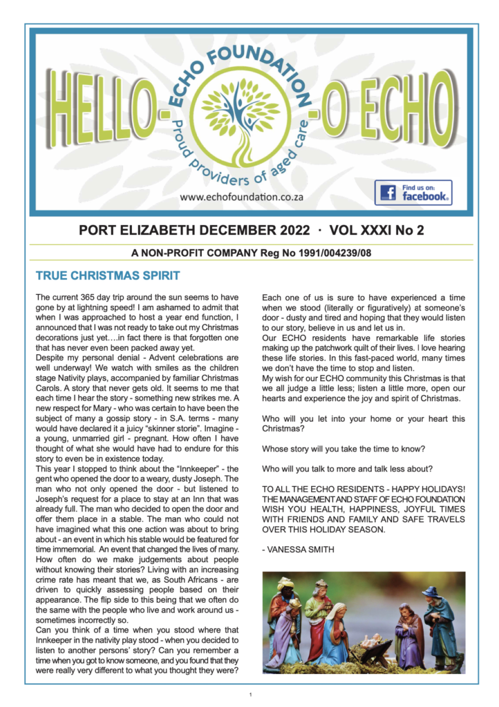 Latest News | Newsletters Archive | ECHO Foundation
